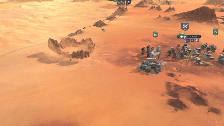 Czerw (Sandworm) pojawia się losowo w różnych miejscach na planecie - Dune Spice Wars: Czerw - Dune Spice Wars - poradnik do gry