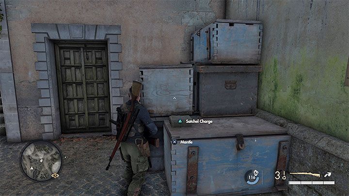 Первый вариант — взорвать дверь сейфа с помощью заряда ранца — Sniper Elite 5: Safes — как открыть? - Руководство по игре Sniper Elite 5