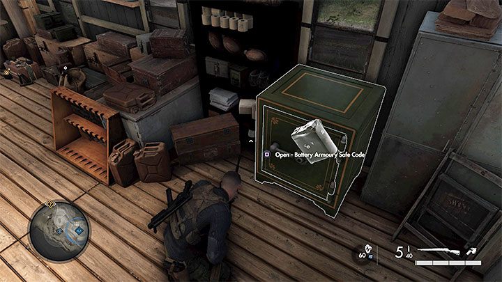 Sniper Elite 5: Сейфы 12 Вернувшись к сейфу, повернитесь лицом к ручке, и появится возможность использовать код (пример на картинке) — Sniper Elite 5: Сейфы — как открыть? - Руководство по игре Sniper Elite 5