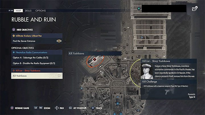 Shinji Yoshikawa - cel z listy (Kill List Target) - przebywa w ratuszu zlokalizowanym w północno-zachodniej części mapy - Sniper Elite 5: Cel z listy misji 8: Shinji Yoshikawa - solucja, opis przejścia - Sniper Elite 5 - poradnik do gry