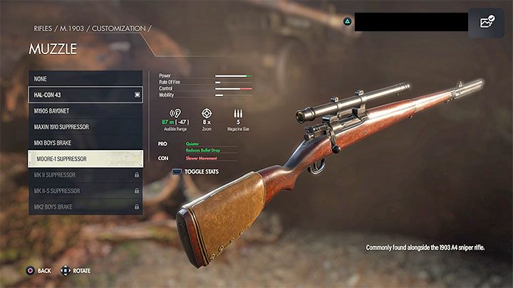 Przejdźcie do odpowiedniej zakładki z lufami - Sniper Elite 5: Broń z tłumikiem - jak zdobyć na stałe lub tymczasowo? - Sniper Elite 5 - poradnik do gry