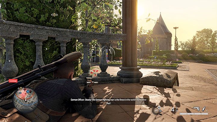 Przeciwnicy mogą przyjmować 3 różne stany i poprawne rozpoznawanie ich zmniejsza ryzyko wszczynania alarmów - Sniper Elite 5: Skradanie się - podstawy rozgrywki - Sniper Elite 5 - poradnik do gry