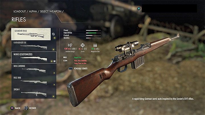 W trakcie gry w inwentarzu możecie przenosić 3 różne bronie - karabin, pistolet maszynowy oraz broń krótką (pistolet) - Sniper Elite 5: Rozwój postaci i jej wyposażenia - porady, informacje - Sniper Elite 5 - poradnik do gry