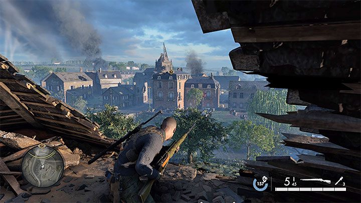 To obowiązkowe zadanie przy założeniu, że nie zdecydujecie się zbadać wschodniego mostu - Sniper Elite 5: Mapa misji 6 (Liberation) oraz opis lokacji - Sniper Elite 5 - poradnik do gry