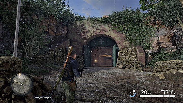 Zbadanie podziemnego szpitala jest jednym ze sposobów na pozyskanie informacji o Krakenie i dowiedzenie się o tajnej placówce - Sniper Elite 5: Mapa misji 5 (Festung Guernsey) oraz opis lokacji - Sniper Elite 5 - poradnik do gry