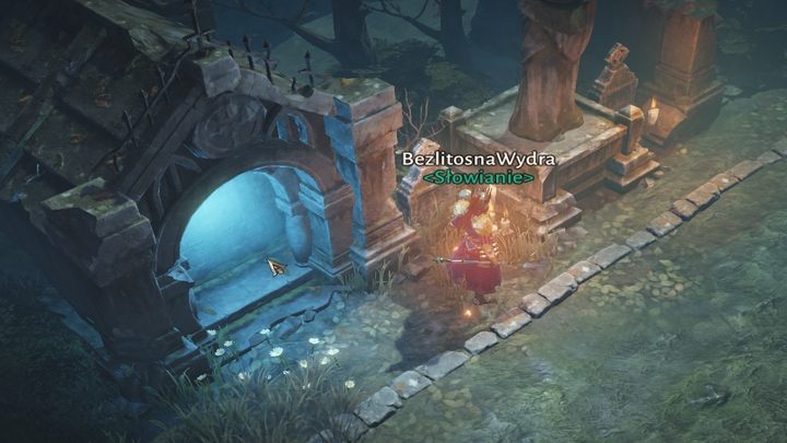 Wejście do siedlisk znajduje się w licznych kryptach, dlatego trudno jest wskazać, które będą prowadzić do lochu w danym momencie - Diablo Immortal: Cmentarz Popielnych (Ashwold Cemetery)- mapa lokacji - Diablo Immortal - poradnik do gry