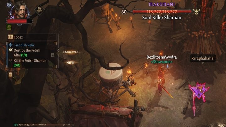 Wymogiem tego zadania jest uczestniczenie w wydarzeniu Poszukiwany (Wanted) - Diablo Immortal: Żółcibagno (Bilefen) - mapa lokacji - Diablo Immortal - poradnik do gry