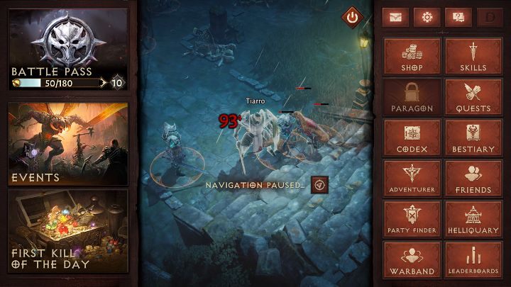 Oznacza to, że w trakcie walki nie można włączyć opcji gry, aby uchronić się przed śmiercią - Diablo Immortal: Pauza - czy można zatrzymać grę? - Diablo Immortal - poradnik do gry