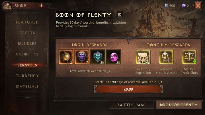 W Diablo Immortal można znacznie powiększyć ekwipunek, jednak trzeba będzie zainwestować w to prawdziwe pieniądze we wzmocnienie o nazwie Dar Obfitości (Boon of Plenty), który trwa 30 dni - Diablo Immortal: Ekwipunek - czy można rozszerzyć? - Diablo Immortal - poradnik do gry