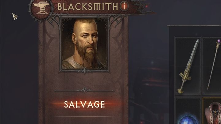 Aby dokonać odzysku materiałów z przedmiotów, udajcie się do Kowala - Diablo Immortal: Crafting i ulepszanie wyposażenia - Diablo Immortal - poradnik do gry