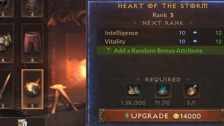 Od piątego poziomu przedmioty zyskają dodatkowe, losowe bonusy - Diablo Immortal: Crafting i ulepszanie wyposażenia - Diablo Immortal - poradnik do gry