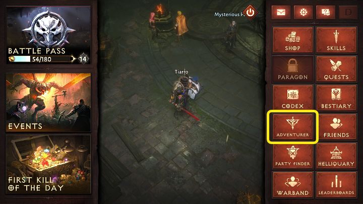 Po osiągnięciu 30 levelu i zebraniu odpowiedniej ilości Platyny przejdźcie do zakładki Poszukiwacza przygód (Adventurer), a następnie do zakładki Klanu - Diablo Immortal: Klan - jak założyć? - Diablo Immortal - poradnik do gry