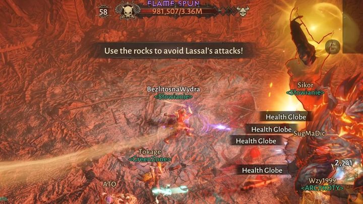 Gdy Lassalowi pozostaną 2 paski zdrowia, rozpocznie się kluczowa mechanika, mogąca skutkować wipem (eliminacją całej drużyny) - Diablo Immortal: Lassal - boss, jak pokonać? - Diablo Immortal - poradnik do gry