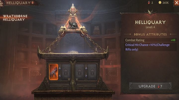 Co prawda, Piekielny relikwiarz odblokujecie już wcześniej, lecz nadal będziecie mogli go rozwijać - Diablo Immortal: Aktywności w fazie Endgame - Diablo Immortal - poradnik do gry