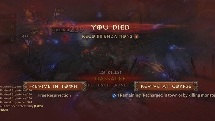 Utrata Zdrowia to droga do śmierci - Diablo Immortal: Leczenie, wskrzeszanie, śmierć - Diablo Immortal - poradnik do gry