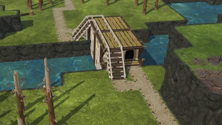 Niektóre budynki, posiadające status wytrzymały mogą posłużyć jako most - Timberborn: Mosty - jak budować? - Timberborn - poradnik do gry