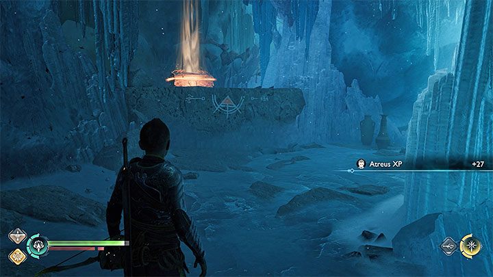Dotrzecie do regionu Zamarznięte Jaskinie (Frozen Caverns) - God of War Ragnarok: Odtworzyć maskę (Unlocking the Mask) - solucja, opis przejścia - God of War Ragnarok - poradnik do gry