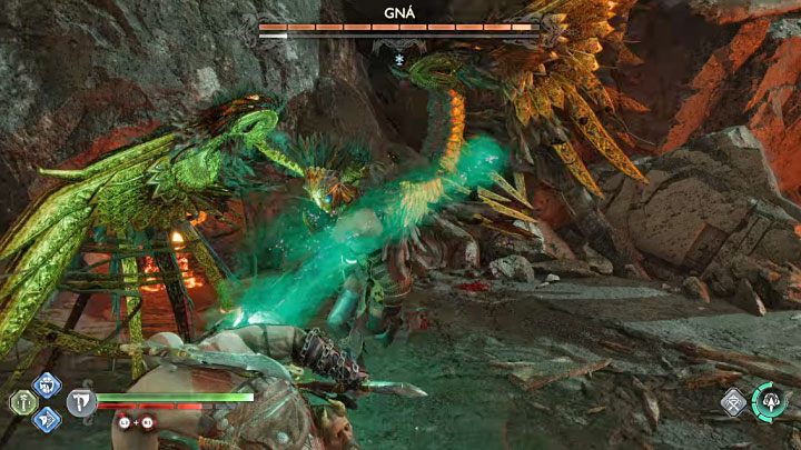 Klucz do przetrwania to poprawne i szybkie reagowanie na ataki Gny - God of War Ragnarok: Jak pokonać bossa Królowa walkirii Gna (Valkyrie Queen Gna)? - God of War Ragnarok - poradnik do gry