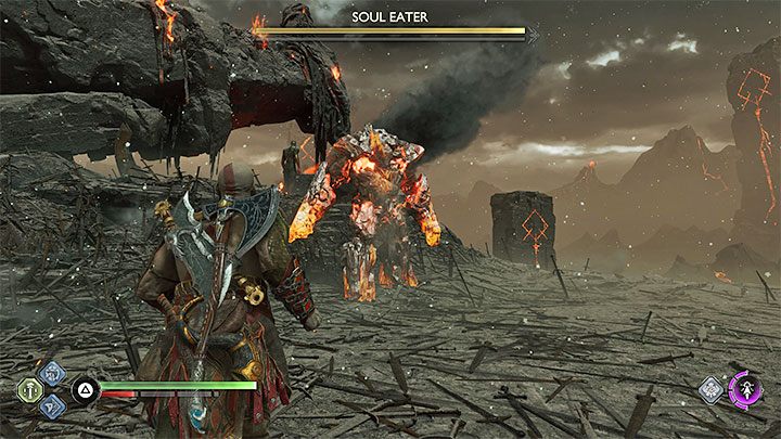 Zanim możecie spotkać się z Surtrem trzeba pokonać parę Pożeraczy Dusz - God of War Ragnarok: Przywołanie (The Summoning) - solucja, opis przejścia - God of War Ragnarok - poradnik do gry