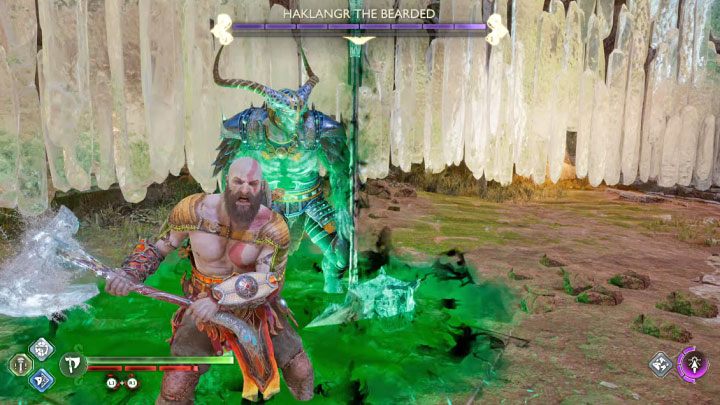Wszystkie walki z berserkami rozgrywa się na małych zamkniętych arenach - God of War Ragnarok: Jak pokonać berserka Haklangr Brodaty (Haklangr the Bearded)? - God of War Ragnarok - poradnik do gry