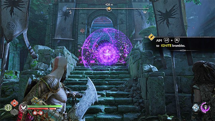 Niszczeniem pnącz może zajmować się dopiero po pokonaniu bossa Nidhogg w trakcie zaliczania questu Konfrontacja - God of War Ragnarok: Jak niszczyć czerwone pnącza (Red Heavy Vines)? - God of War Ragnarok - poradnik do gry