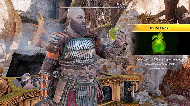 Sposobem na permanentne wydłużanie paska zdrowia jest odnajdywanie w świecie gry jabłek Idunn (Idunn Apples) - God of War Ragnarok: Jak wydłużać pasek zdrowia i pasek szału? - God of War Ragnarok - poradnik do gry