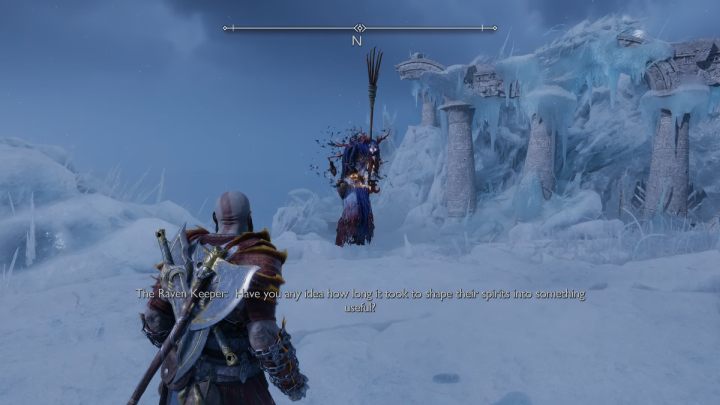 Przejdźcie na arenę sparingową w Niflheim, znajdującą się niedaleko Drzewa kruków (The Raven Tree), aby stoczyć rozpocząć walkę - God of War Ragnarok: Jak pokonać Strażniczkę Kruków (The Raven Keeper)? - God of War Ragnarok - poradnik do gry