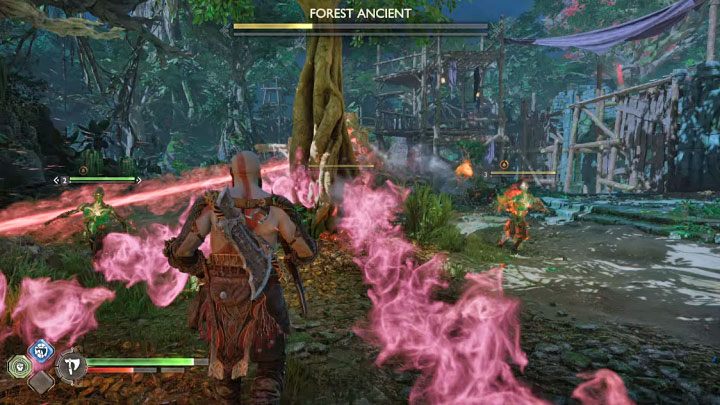 Głównym atakiem Pradawnego jest otwieranie klatki piersiowej i wyprowadzanie ataków dystansowych - mogą być nimi bombardowanie okolicy czy strzelanie poziomymi promieniami - God of War Ragnarok: Jak pokonać Pradawnego leśnego (Forest Ancient)? - God of War Ragnarok - poradnik do gry