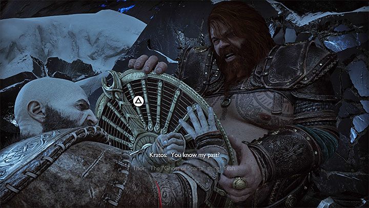 Docelowo doprowadzicie do chwilowego ogłuszenia bossa i możecie wcisnąć przycisk ataku (R3) - God of War Ragnarok: Jak pokonać Thora? - God of War Ragnarok - poradnik do gry