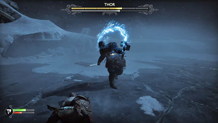 Innym nowym czerwonym atakiem są zamachnięcia Mjolnirem - God of War Ragnarok: Jak pokonać Thora? - God of War Ragnarok - poradnik do gry