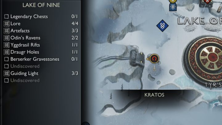 1 - God of War Ragnarok: Jezioro Dziewięciu (Lake of Nine), Midgard - serkety, znajdźki - God of War Ragnarok - poradnik do gry