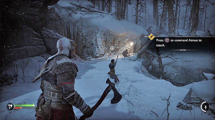 Użyjcie topora do zniszczenia blokady - God of War Ragnarok: Przetrwać fimbulvinter (Surviving Fimbulwinter) - solucja, opis przejścia - God of War Ragnarok - poradnik do gry