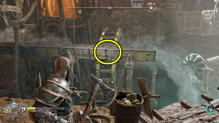 Udajcie się najpierw w lewo i dotrzyjcie do miejsca podsadzenia Atreusa - God of War Ragnarok: Na ratunek Tyrowi (The Quest for Tyr) - solucja, opis przejścia - God of War Ragnarok - poradnik do gry