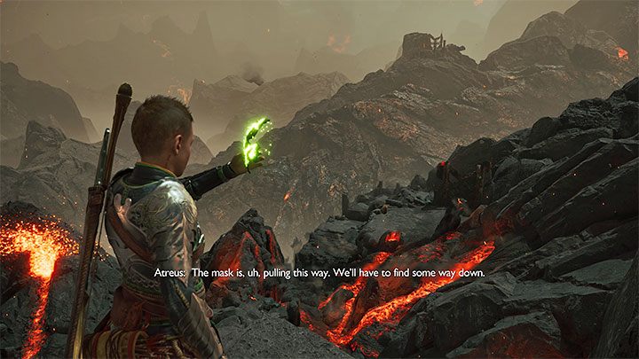 Wyeliminujcie kolejne potwory (używajcie łuku na wrogach z wyższych / oddalonych półek) - God of War Ragnarok: Prosto w ogień (Into the Fire) - solucja, opis przejścia - God of War Ragnarok - poradnik do gry