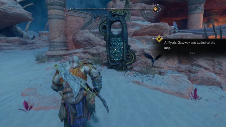 Mistyczna brama jest na wyższym obszarze Kanionów - God of War Ragnarok: Kaniony (The Canyons), Alfheim - sekrety, znajdźki - God of War Ragnarok - poradnik do gry