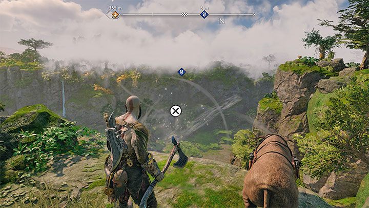 Dotrzyjcie do punktu widokowego, przy którym zatrzyma się Helka - God of War Ragnarok: Zapach przetrwania (Scent of Survival) - solucja, opis przejścia - God of War Ragnarok - poradnik do gry