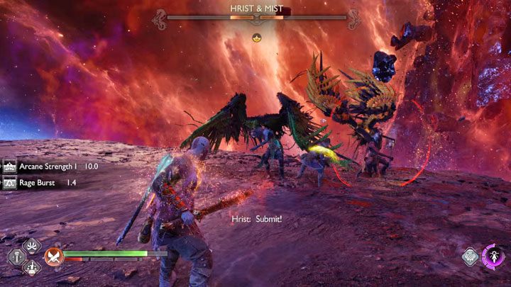 Bardzo niebezpieczny jest nowy czerwony atak walkirii, którym mogą łapać Kratosa i uderzać nim w ziemię - God of War Ragnarok: Jak pokonać walkirie Hrist i Mist? - God of War Ragnarok - poradnik do gry