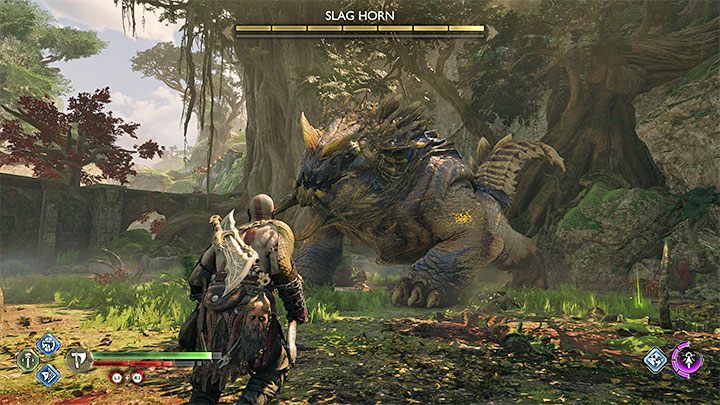 W trakcie starcia z mini-bossem uważajcie na jego unikalne ataki - God of War Ragnarok: Szlak zniszczenia (Path of Destruction) - solucja, opis przejścia - God of War Ragnarok - poradnik do gry