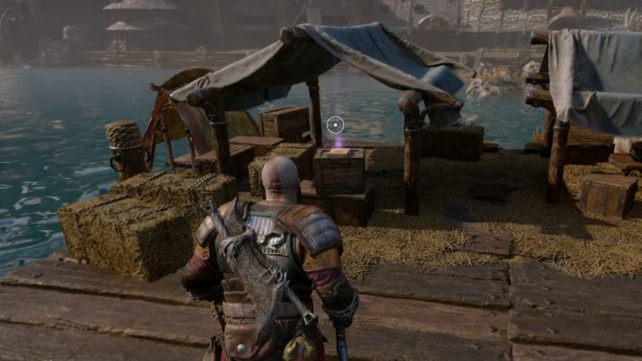 Artefakt będzie leżał na drewnianej skrzynce - God of War Ragnarok: Nidavellir, Svartalfheim - sekrety, znajdźki - God of War Ragnarok - poradnik do gry