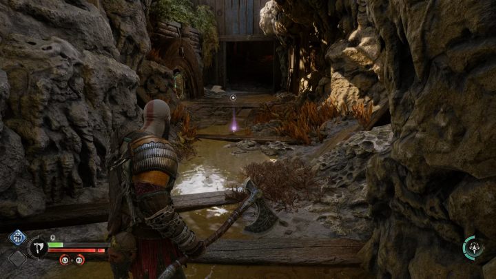 Zeskoczcie w dół i idźcie prosto, aby znaleźć artefakt - God of War Ragnarok: Nidavellir, Svartalfheim - sekrety, znajdźki - God of War Ragnarok - poradnik do gry