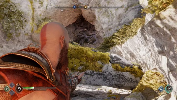 Ostatnia blokada w Jamie Alberyka będzie za dużym głazem - God of War Ragnarok: Zaginiony skarb (The Lost Treasure) - przysługa, solucja, opis przejścia - God of War Ragnarok - poradnik do gry