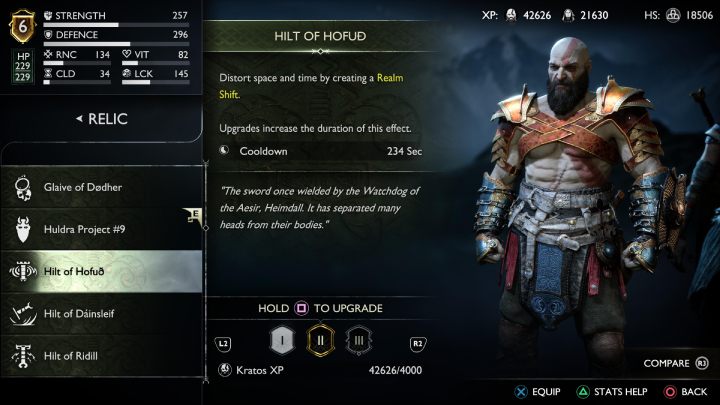 Aktywowany relikt spowalnia czas, tworząc Zwichrowanie Czasu (Realm Shift) - God of War Ragnarok: Lista wszystkich reliktów i rękojeści (Relics and Hilts) - God of War Ragnarok - poradnik do gry