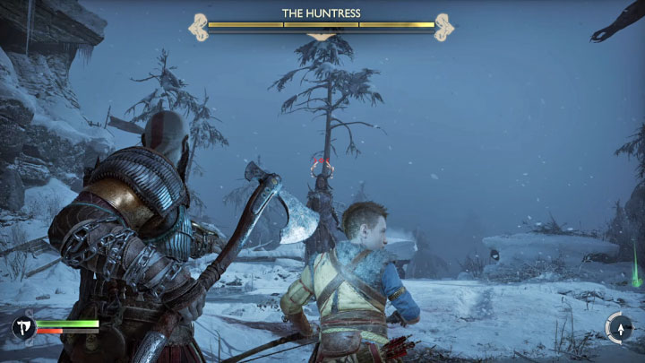 Słaby punkt Łowczyni to jej rogi, ale musicie zaczekać aż zaświecą się - God of War Ragnarok: Jak pokonać Łowczynię (The Huntress)? - God of War Ragnarok - poradnik do gry