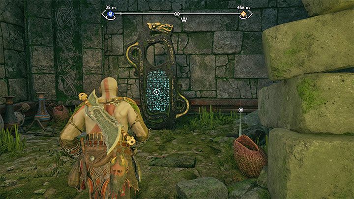 Dotrzyjcie na wyższy poziom, a znajdziecie tablicę z runami - God of War Ragnarok: Zasnute przejście (The Veiled Passage), Vanaheim - sekrety, znajdźki - God of War Ragnarok - poradnik do gry