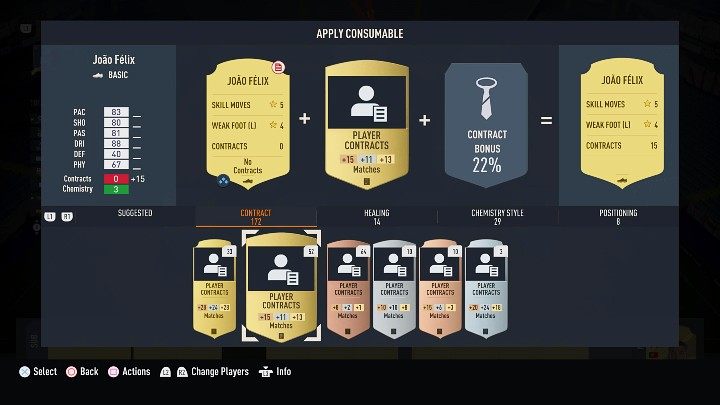 W FUT 23 każdy piłkarz lub menadżer ma podpisany kontrakt na określoną ilość meczów - FIFA 23: Zarządzanie zespołem FUT - FIFA 23 - poradnik do gry