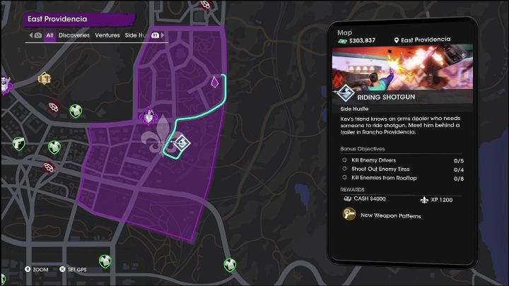 Nagrody za wykonanie aktywności pobocznej Jazda ze strzelbą - Saints Row 2022: Skoki na boku (Wschodnia Providencia) - lista i opisy aktywności - Saints Row - poradnik do gry