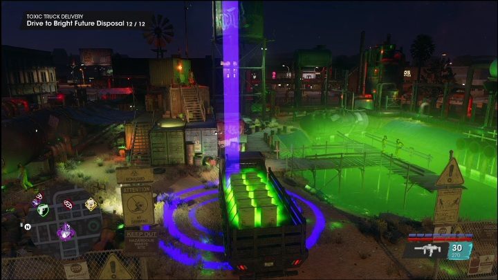 Waszym zadaniem jest dostarczenie na miejsce 13 ciężarówek z toksycznymi beczkami - Saints Row 2022: Bright Future - opis przedsięwzięcia - Saints Row - poradnik do gry