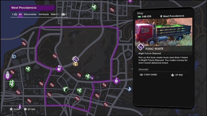 Ciężarówki są widoczne na mapie w określonych miejscach - Saints Row 2022: Bright Future - opis przedsięwzięcia - Saints Row - poradnik do gry
