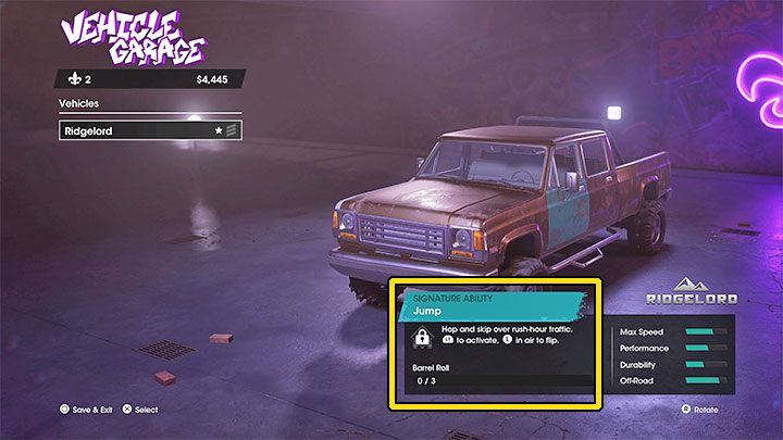 Każdy model pojazdu posiada własną zdolność charakterystyczną do odblokowania - Saints Row 2022: Zdolności charakterystyczne (Signature Ability) - Saints Row - poradnik do gry