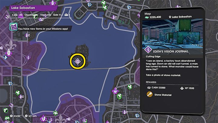 Z sekretem tym powiązany jest kamienny materiał (Stone Material) - Saints Row: Cutting Edge - opis przedsięwzięcia, znajdźki Edith - Saints Row - poradnik do gry